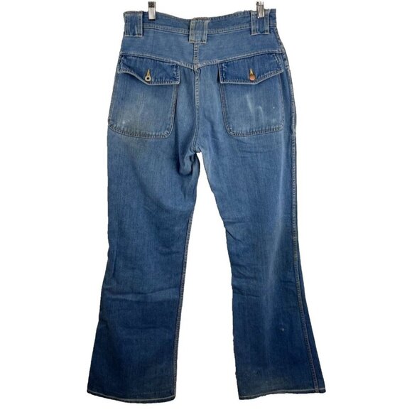 Sears Vintage Low-Waist 70s Flare Jeans Women's Size 10 - Picture 3 of 14